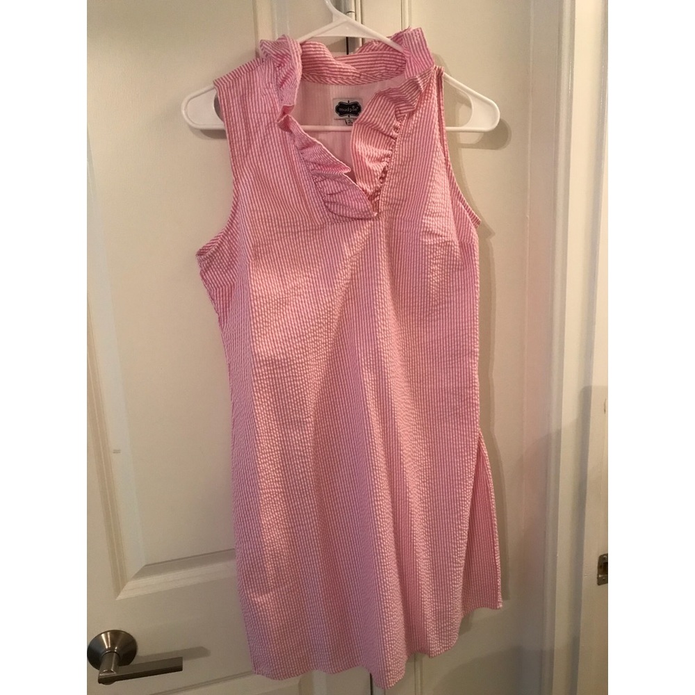 Mud pie seersucker sleeveless dress
